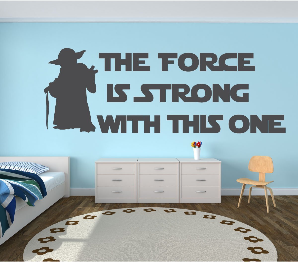Amazon Com Yoda Quote Wall Decal Kids Room Decor The Force