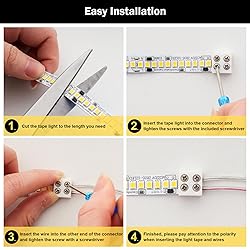 Gvhntk 30 Pack Solderless LED Tape Light Connectors