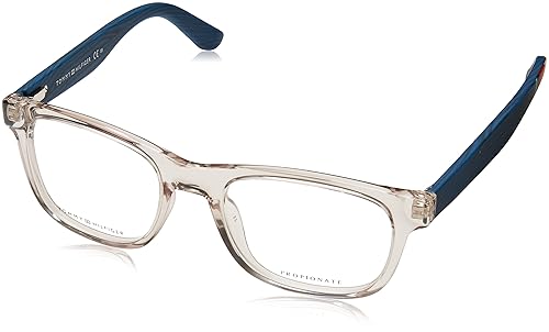 Tommy Hilfiger Brillen Unisex 1314 Wooden Arms X40, Crystal / Blue Wood Kunststoffgestell Tommy Hilfiger Brillen Unisex 1314 Wooden Arms X40, Crystal / Blue Wood Kunststoffgestell