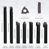 Donken Lathe Turning Tool Set 10mm Shank 7 Pieces Carbide Inserts view 7