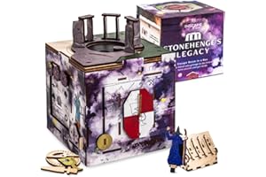 INSCAPE Cluebox Stonehenge´s Legacy - Puzzle Box - Interactive Wooden Escape Room in A Box for Adults with Hidden Compartments - Gift Idea for Puzzle and Mystery Fans - Brain Teaser