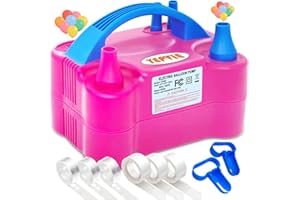 YEPVIE Balloon Pump Electric, Professional Balloon Inflator with 8 Balloon Arch Kits, 2 Working Modes & Dual Nozzle, Portable Air Pump Ballon Blower Machine for Party Decoration