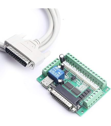 CNCTOPBAOS 5-Axis Mach3 Motion Control Card – CNC Stepper Driver Board, 15-32V DC, LPT Interface, PWM 0-10V For Router Engraver Milling