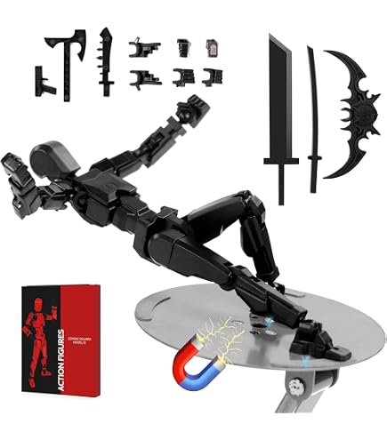 Amazon.com: MerryXD T13 3D Action Figure,Assembly Completed Dummy