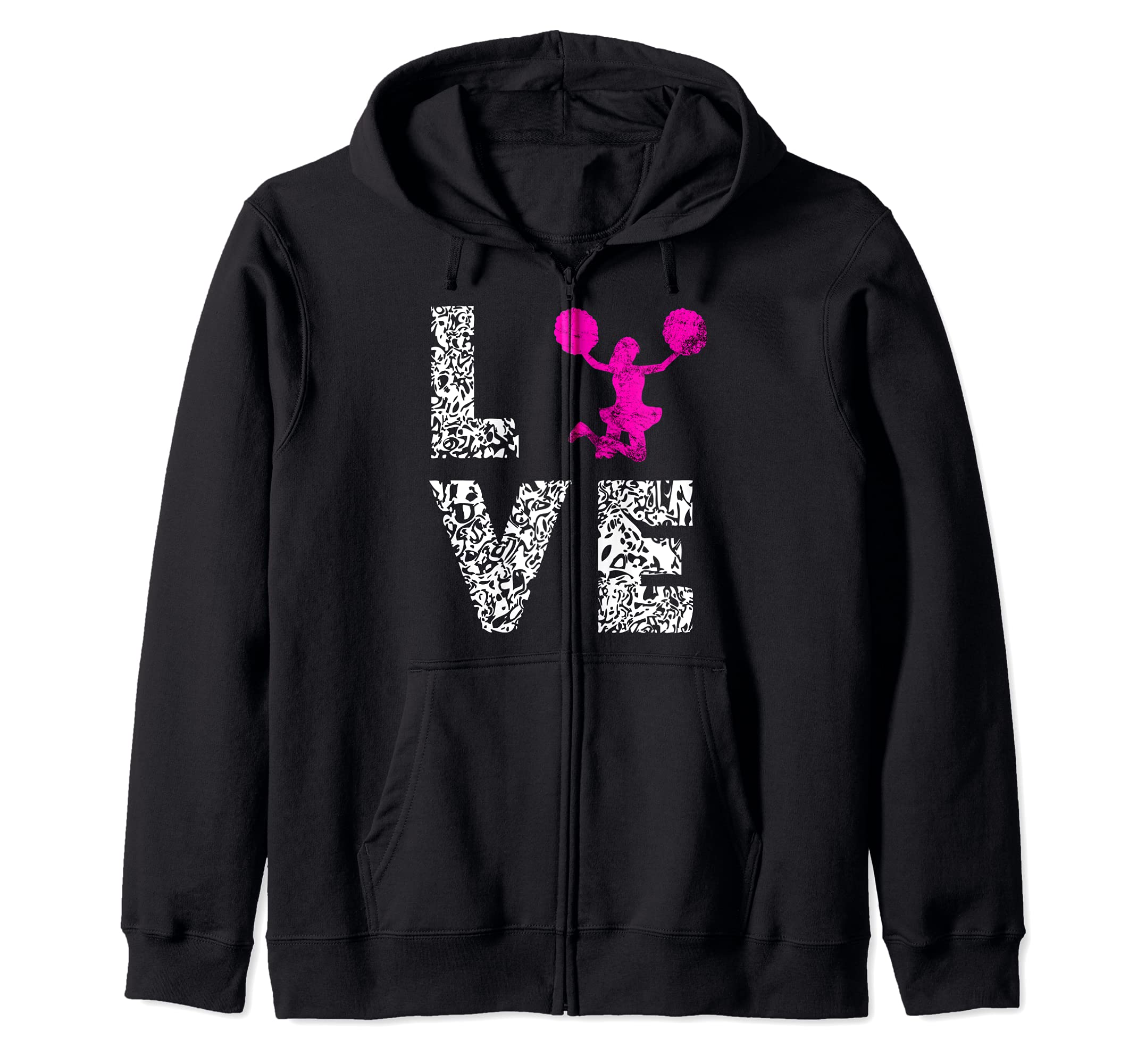 Cheerleading Dancing Cheer Team Love Choreography Zip Hoodie