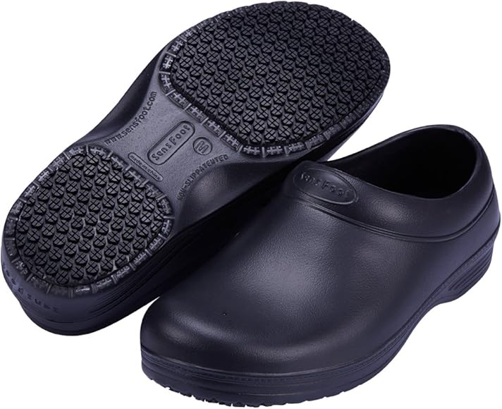 black non slip kitchen shoes