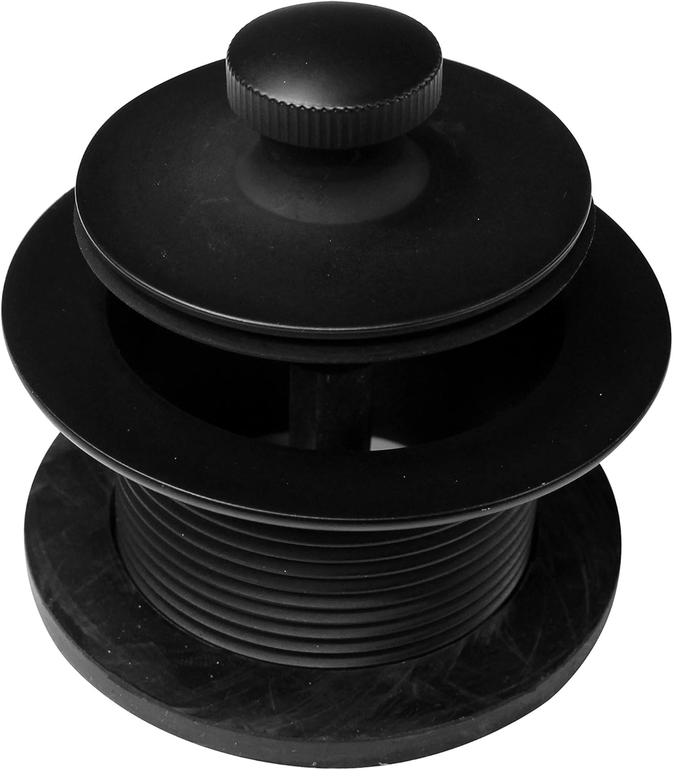 Westbrass Twist & Close Tub Trim Set with Two-Hole Overflow Faceplate, Matte Black, D94-2-62 - Drain Stoppers - 