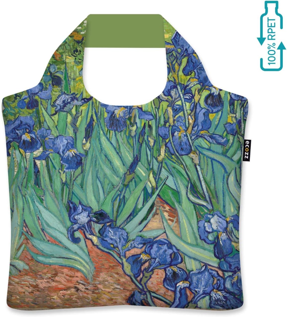 ecozz Irises Vincent Van Gogh Shopping Bag Tote Bag 100 RPET (Recycled