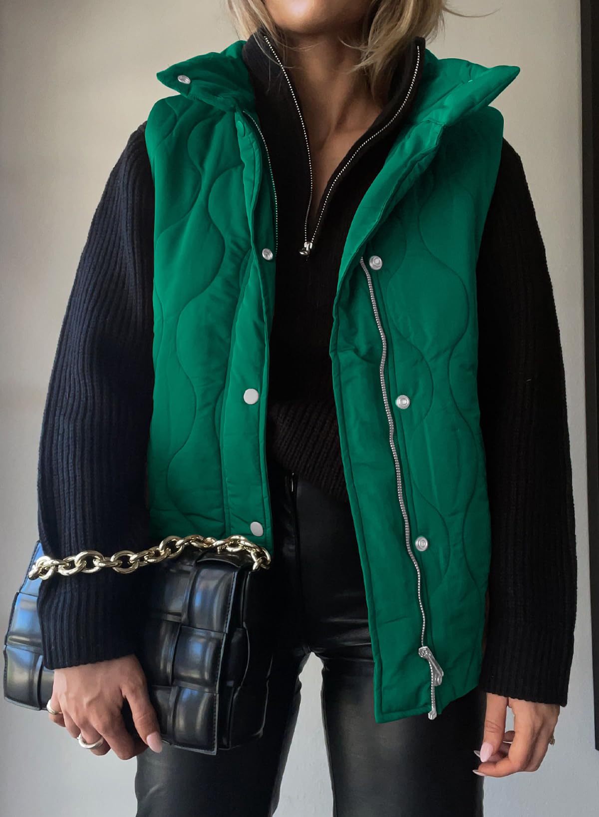 Cropped Puffer Vest