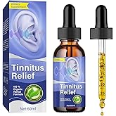 Tinnitus Relief for Ringing Ears, Best Ear Ringing Relief Drops for Tinnitus Relief, Natural Tinnitus Treatment to Reduce Ear Noise and Improve Hearing for Men & Women