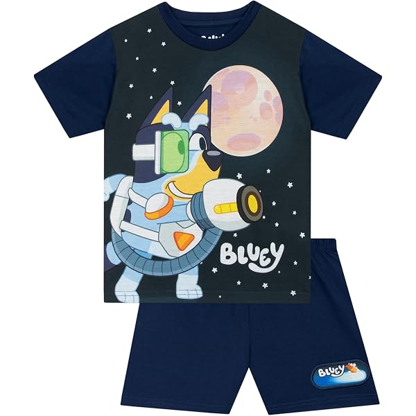 Pijama De Bluey Y Bingo Para Niños - Conjunto De Manga Larga, Estampado Vibrante, Tallas De 2 A 8 Años, Regalo Ideal Para Fans