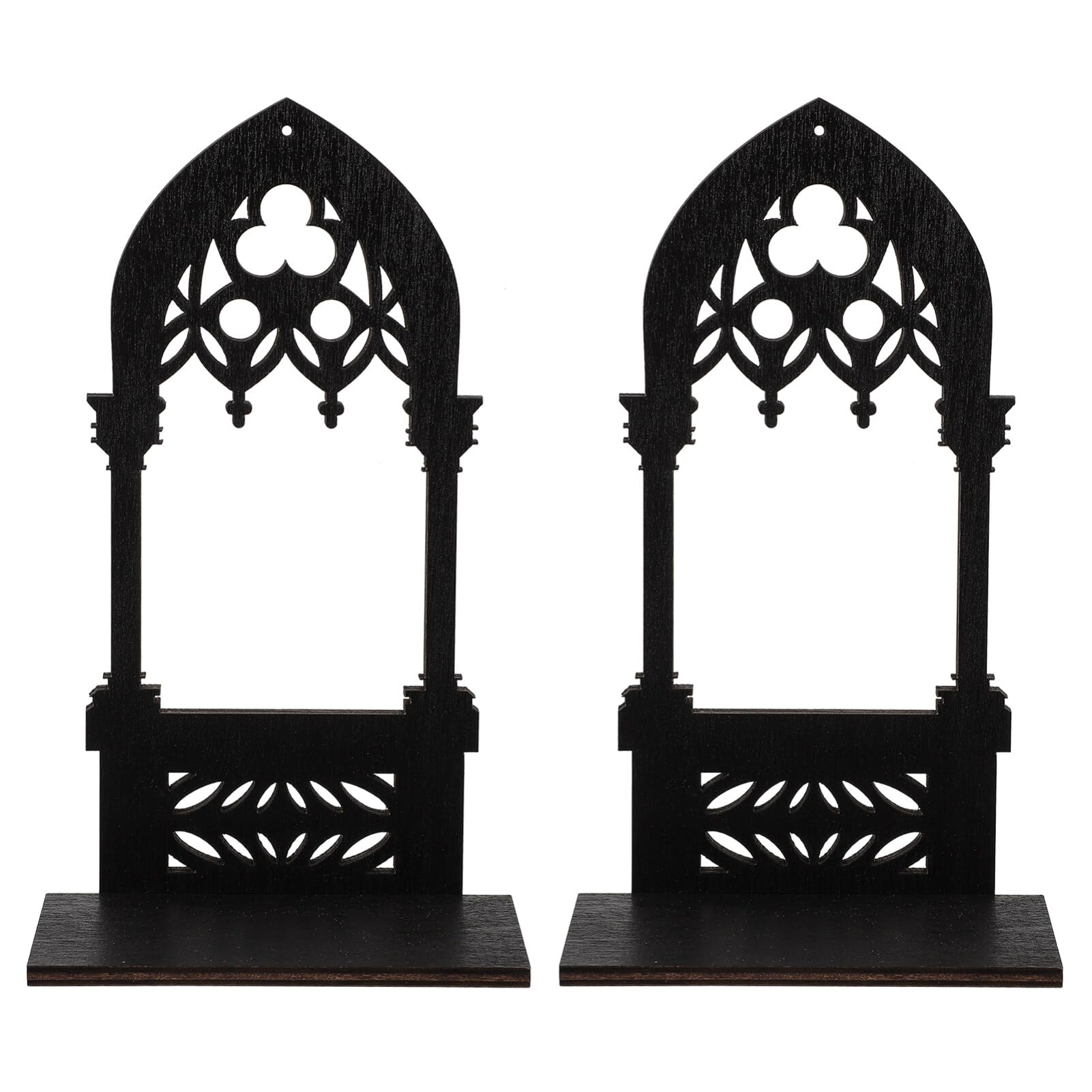 Luxshiny Gothic Candle Holder 8 Inch Decorative Arch Style Candle Stand for Dining Table Bedroom Homeware Centerpiece Christmas Decoration
