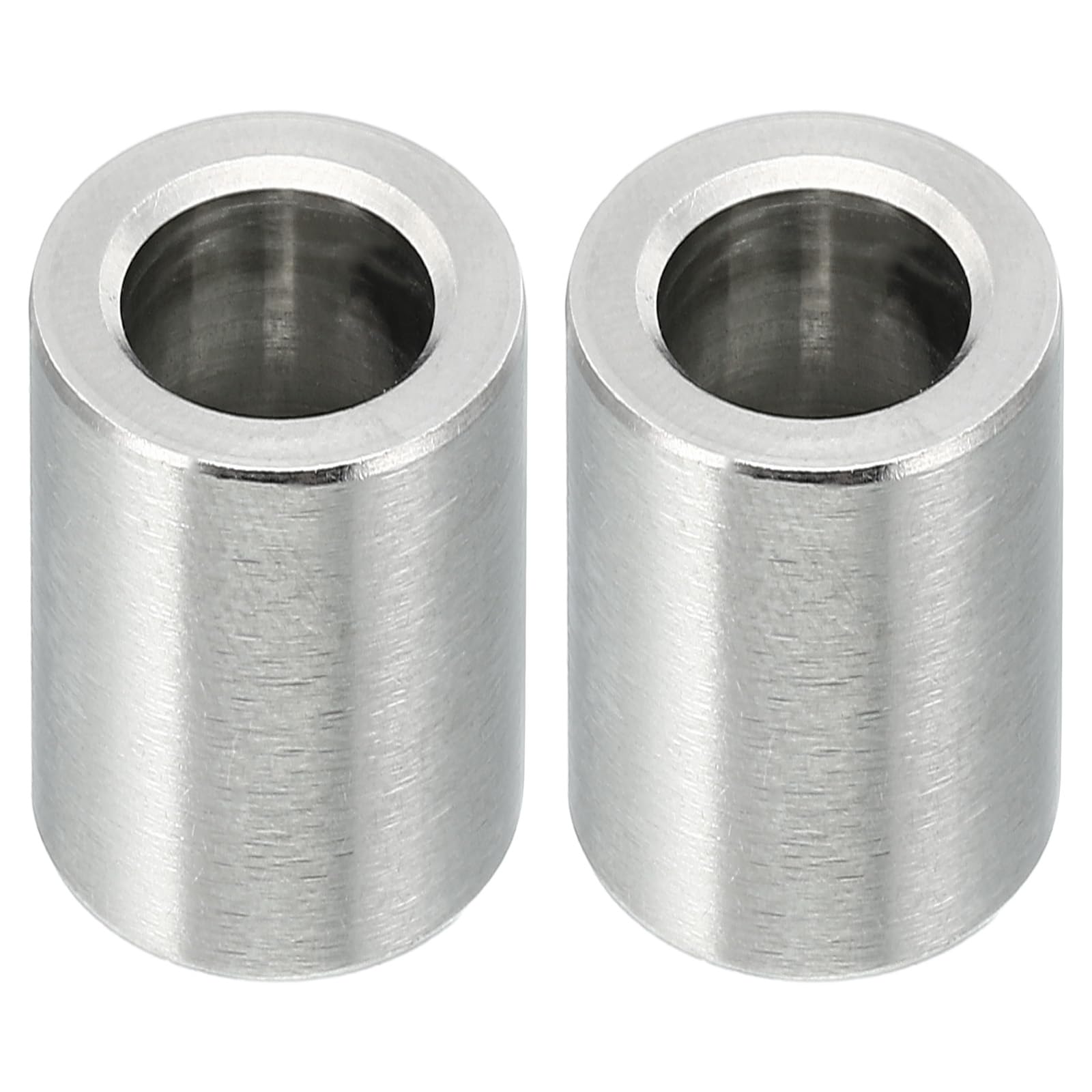 PATIKIL M10 Stainless Steel Spacers, 2 Pcs Metal Spacer Stainless Steel 10.2mm ID x 16mm OD x 20mm L Spacer Screw Standoff Round for 3/8" M10 Screw Bolts
