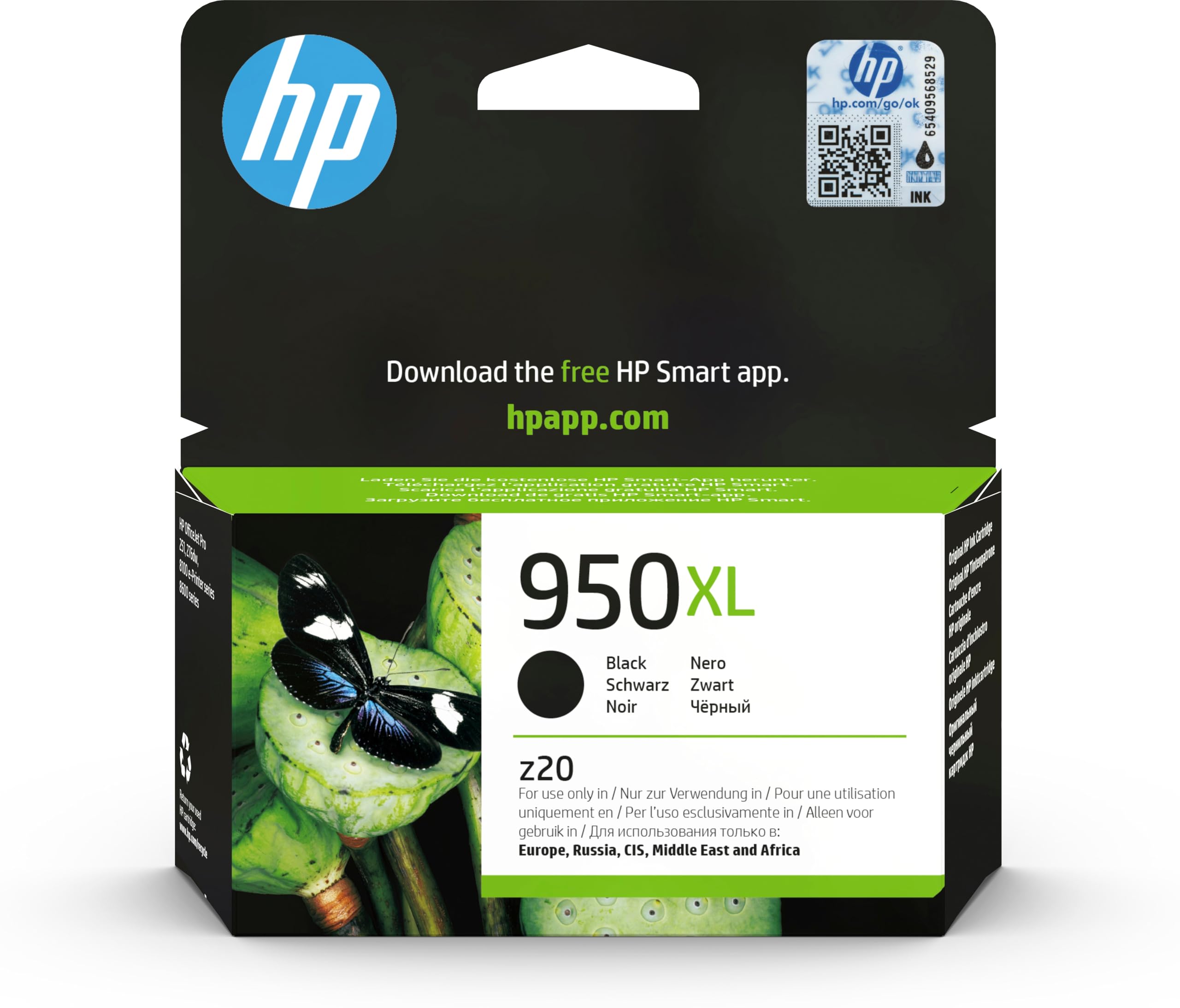HP CN045AE 950XL High Yield Original Ink Cartridge, Black, Single Pack