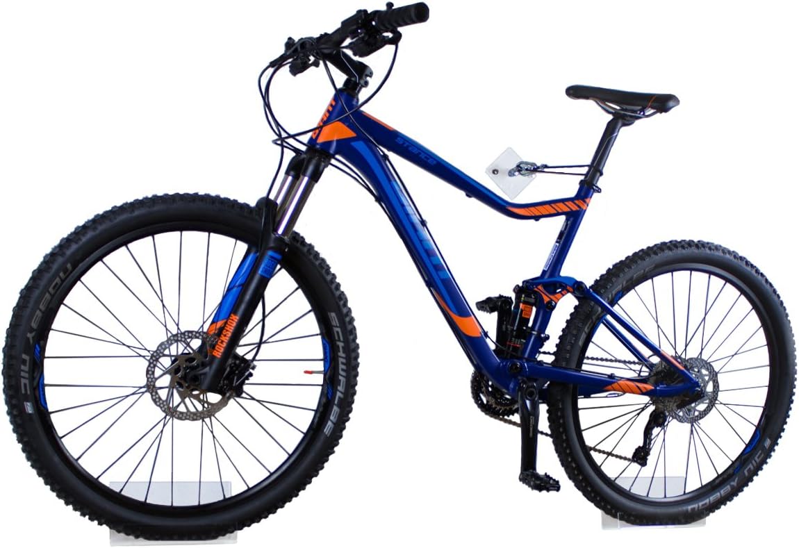 trelixx bicycle wall bracket made from acrylic glass (laser-cut) for mountain bike, designer wall-mounted bike bracket