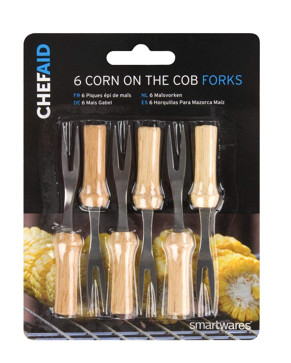 Chef Aid Stainless Steel Corn on The Cob Forks