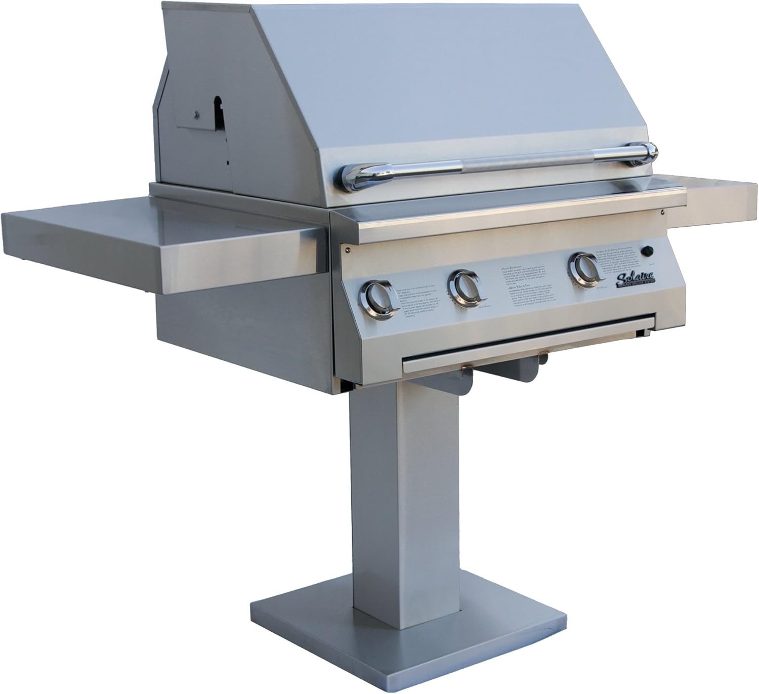 review Solaire 30-Inch Infrared Natural Gas Bolt-Down Post Grill with Rotisserie Kit, Stainless Steel