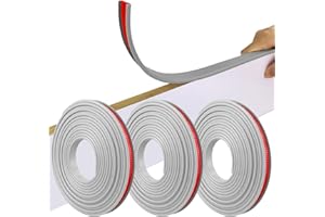 STANCE TUNING USA U-Shape Edge Banding, 16.4ft Self Adhesive Furniture Edge Protector, Countertop Edge Trim and Collapsible Edge Guards for Countertop Table Cabinets Shelves Restoration （0.47",Grey)