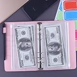 HAUTOCO A6 Budget Binder with Zipper Envelopes Pink - Money Organizer view 4