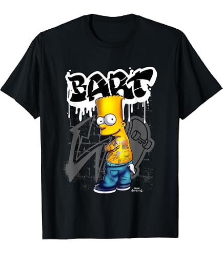 Amazon.com: The Simpsons Bart Simpson Way in Trouble X-Ray T-Shirt