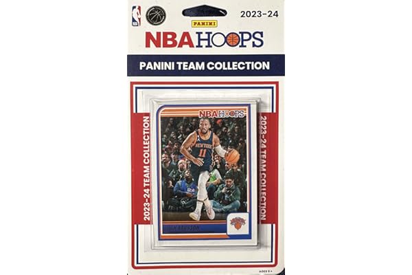 New York Knicks 2023 2024 Hoops Factory Sealed Team Set with Jalen Brunson and Julius Randle Plus
