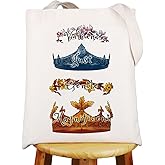 JNIAP The Kings And Queens Of Crowns Tote Bag Fantasy Book Gifts Valiant Just Gentlec Magnificent Tote Bag