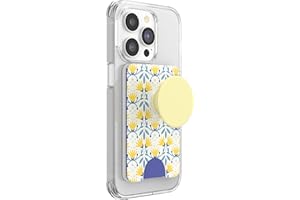 PopSockets Phone Wallet with Expanding Grip, Phone Card Holder, Wireless Charging Compatible, Wallet Compatible with MagSafe - Tea Towel