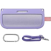 co2CREA Soft Silicone Case Replacement for Bose SoundLink Flex Bluetooth Portable Speaker (Silicone Case, Purple Case)