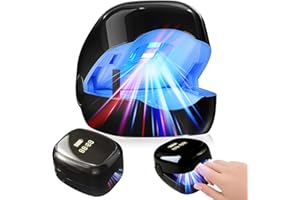 JUNLLU Nail Fungus Laser Treatment LED Light Device-Nail Fungus Laser Treatment for Damaged Toenails and Fingernails,Home Use Fungus Cleaning Light Device(Black)