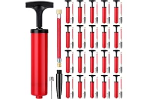 Jerify 8 Inch Ball Pump Kit Portable Sports Ball Air Pump for Soccer with Needle Extension Hose Inflator for Football Basketball Volleyball Balloon Rugby Netball Operation Xmas Child