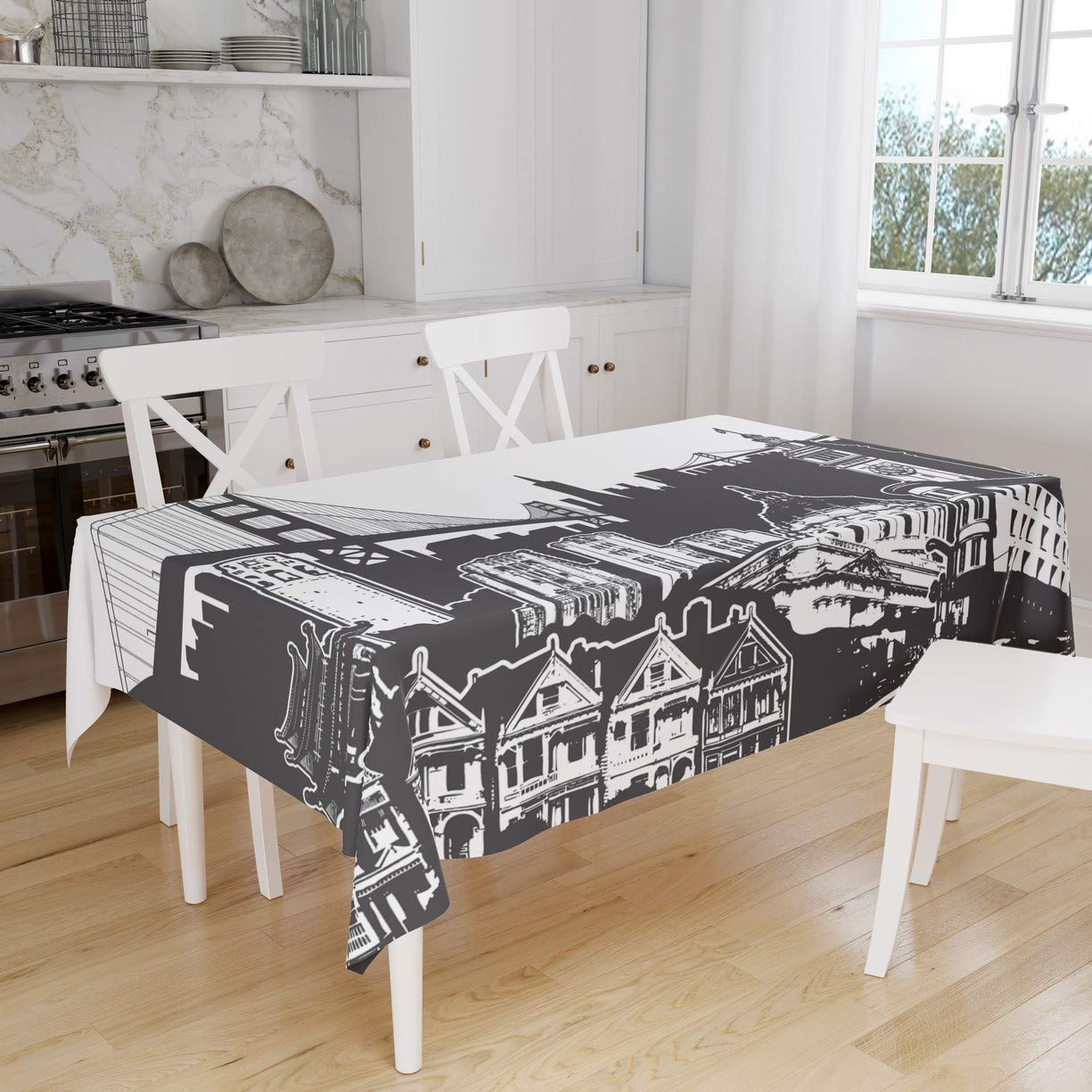 Bonamaison Kitchen Decoration, Tablecloth, 140cm x 160cm - Designed and Manufactured in Turkey