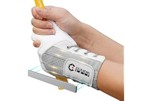 GAIARENA Golf Wrist Brace Wrist Hinge Swing Aid, Efficient Golf Swing Training Equipment to Correct Wrist’s Angle & Develop Muscle Memory for Beginner Golfers