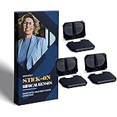 NOMEAROD 3 Pack Stick-On Bifocal Lenses for Sunglasses – Reusable Waterproof Trim-to-Fit Inserts Convert Eyewear to Reading Glasses, +150