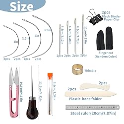 33 Pcs Bookbinding Kits 4 Pcs Bone Folder Paper