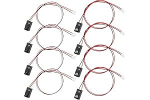 4 Pack IR Break Beam Sensor, 5MM LEDs Counting Module, Split Through-Beam Photoelectric Switch for DIY Electronic Automation 