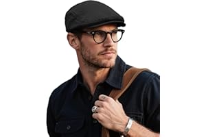 Clakllie Vintage Gatsby Flat Cap Men's Newsboy Cap Classic Cabbie Hunting Hats Ivy Irish Hat Adjustable Gatsby Driving Hat (N