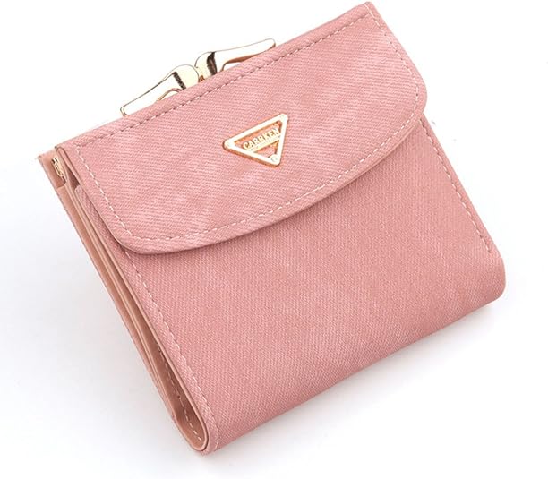 財布 二つ折り財布 レディース 短財布 がま口付き 大容量 紙幣入れ 写真入れ おしゃれ 折り財布 可愛い カード入れ 誕生日 ウォレット コインケース 感謝の日 プレゼント シンプル 多機能 Pu革 ピンク 財布 Amazon