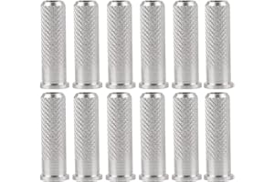 12pcs Aluminum Inserts for Arrows, Lightweight Replacements Archery Insert Base for 6.2mm/0.24in Carbon Arrows Shaft Hunting 