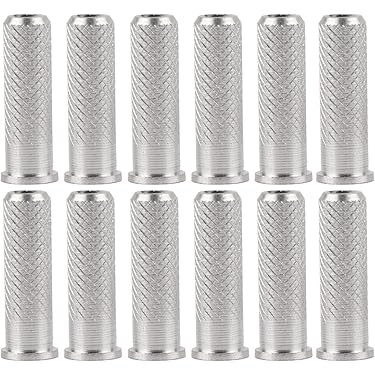 12 Inserts Aluminium Pour Flèches De Tir à L'arc - Diamètre 0.244" (6.2mm/7.2mm)
