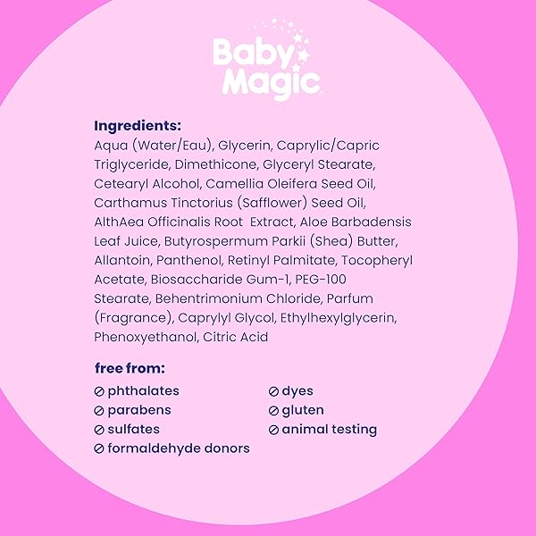 BABY MAGIC BABY LOTION WITH ORIGINAL BABY SCENT, CAMELLIA OIL & MARSHMALLOW ROOT, 30 OZ