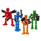 Zing Klikbot, Complete Set of 4 Poseable Action