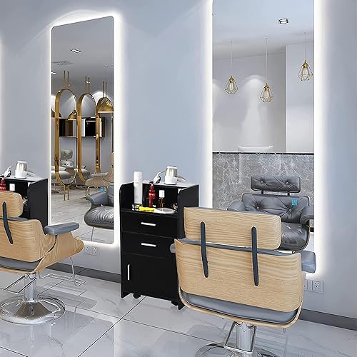 EVER WINNER Beauty Salon Station with Wheels, Salon Stations for