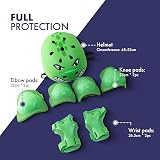 KAYMAN Kids Bike Helmet 3-12 Adjustable Safety Gear Set 7 in 1 view 2