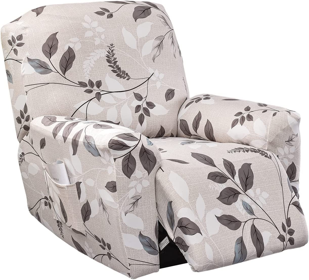 Photo 1 of Eco-Ancheng Recliner Chair Covers 4-Pieces Recliner Covers for Recliner Chair Stretch 1 Seat Reclining Chair Cover Washable Lazyboy Recliner Covers Furniture Protector for Living Room
