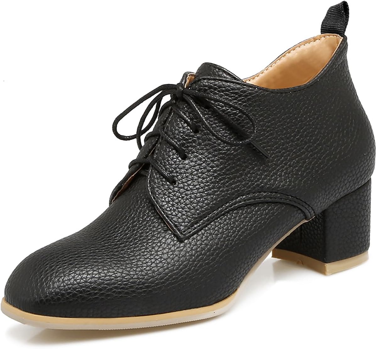 oxford booties heels