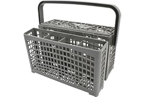 Ulimymei Dishwasher Silverware Replacement Basket, 2-in-1 Utensil/Cutlery Basket, Compatible with Bosch, Siemens, Whirlpool, Kitchenaid, LG, Frigidaire, GE