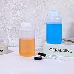 mekueeex 12 Pcs 250ml Plastic Sample Bottles
