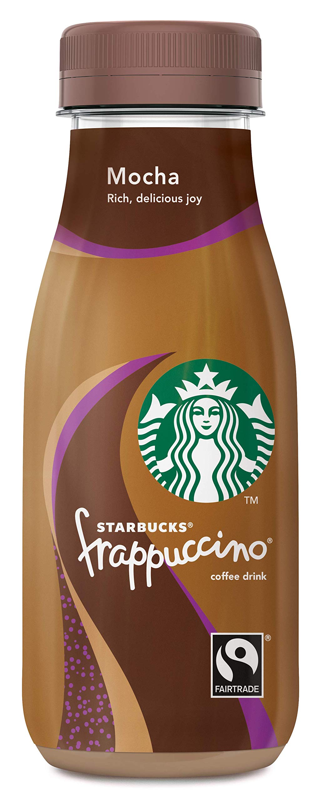 Starbucks Fairtrade Frappuccino Coffee Drink Mocha 250ml (Pack of 8 x