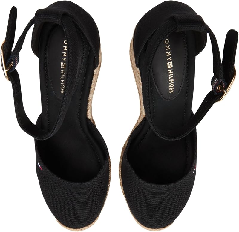 FW0FW09225 Espadrilles compensées à bout fermé pour femme, noir (noir), pointure 7 — photo 6 sur 7