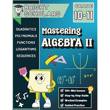 Amazon.com: Mastering Algebra 2 Math Workbook for 10th Grade